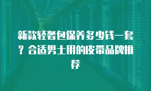 新款轻奢包保养多少钱一套？合适男士用的皮带品牌推荐