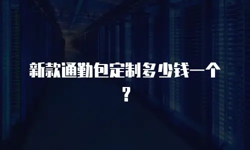 新款通勤包定制多少钱一个？