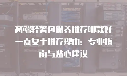 高端轻奢包保养推荐哪款好一点女士推荐理由：专业指南与贴心建议