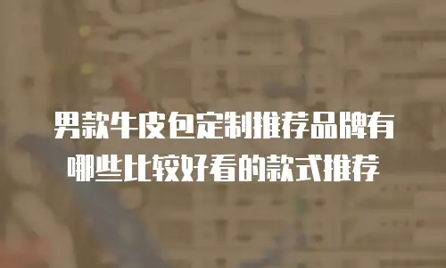 男款牛皮包定制推荐品牌有哪些比较好看的款式推荐