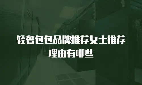 轻奢包包品牌推荐女士推荐理由有哪些
