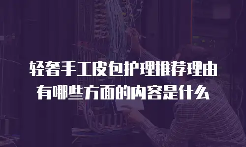 轻奢手工皮包护理推荐理由有哪些方面的内容是什么