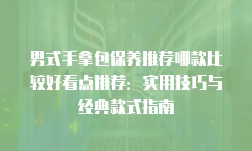 男式手拿包保养推荐哪款比较好看点推荐：实用技巧与经典款式指南