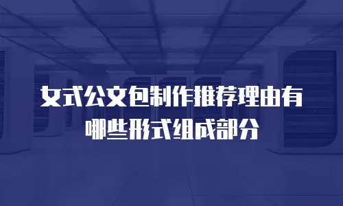 女式公文包制作推荐理由有哪些形式组成部分
