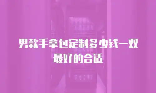 男款手拿包定制多少钱一双最好的合适