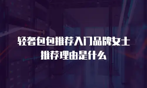 轻奢包包推荐入门品牌女士推荐理由是什么