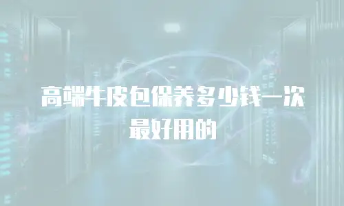 高端牛皮包保养多少钱一次最好用的