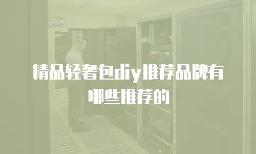 精品轻奢包diy推荐品牌有哪些推荐的