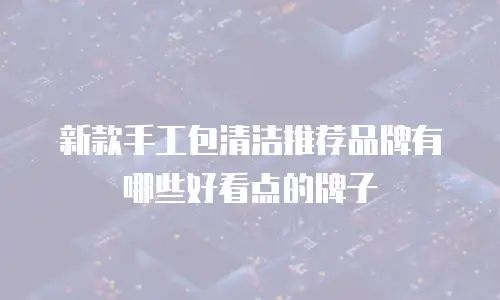 新款手工包清洁推荐品牌有哪些好看点的牌子