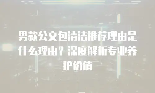 男款公文包清洁推荐理由是什么理由？深度解析专业养护价值