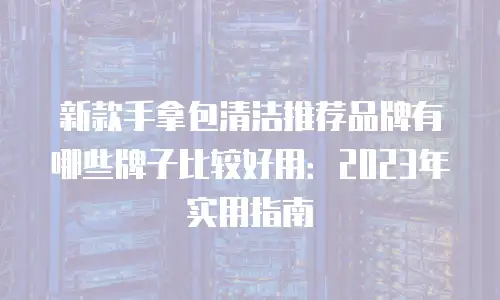 新款手拿包清洁推荐品牌有哪些牌子比较好用：2023年实用指南