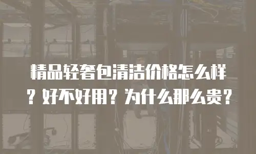 精品轻奢包清洁价格怎么样？好不好用？为什么那么贵？