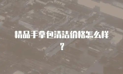 精品手拿包清洁价格怎么样？
