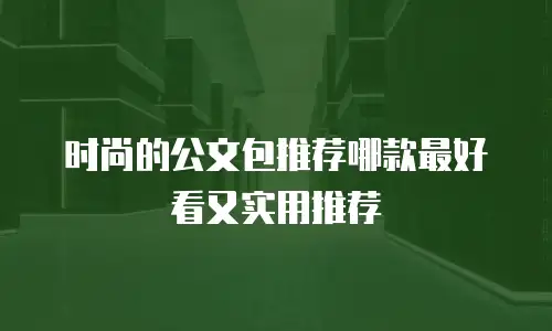 时尚的公文包推荐哪款最好看又实用推荐