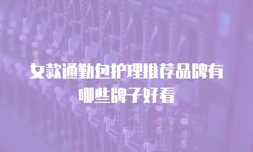 女款通勤包护理推荐品牌有哪些牌子好看