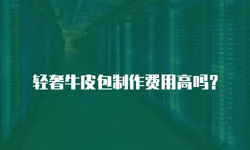 轻奢牛皮包制作费用高吗？