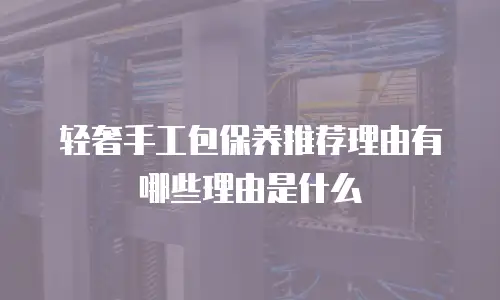 轻奢手工包保养推荐理由有哪些理由是什么