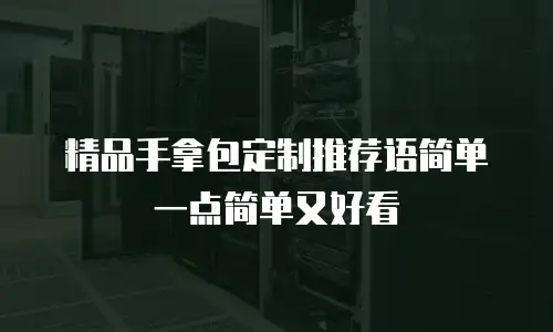 精品手拿包定制推荐语简单一点简单又好看