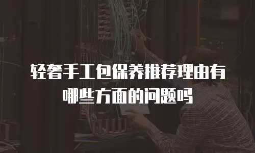 轻奢手工包保养推荐理由有哪些方面的问题吗
