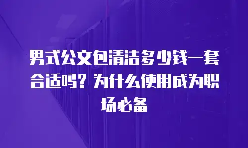 男式公文包清洁多少钱一套合适吗？为什么使用成为职场必备