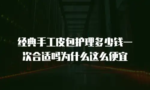 经典手工皮包护理多少钱一次合适吗为什么这么便宜