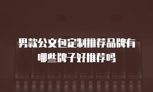 男款公文包定制推荐品牌有哪些牌子好推荐吗