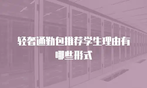 轻奢通勤包推荐学生理由有哪些形式