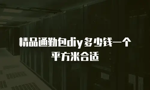 精品通勤包diy多少钱一个平方米合适