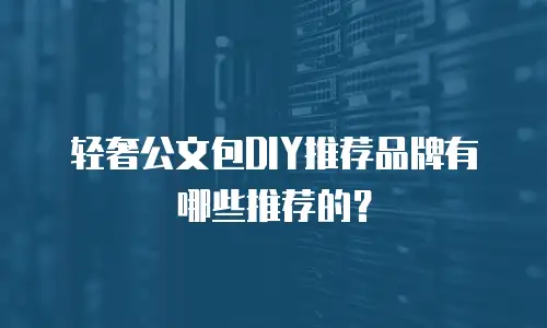 轻奢公文包DIY推荐品牌有哪些推荐的？