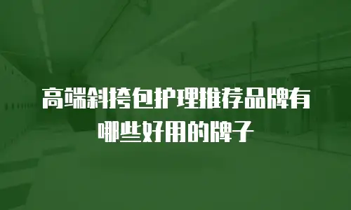 高端斜挎包护理推荐品牌有哪些好用的牌子