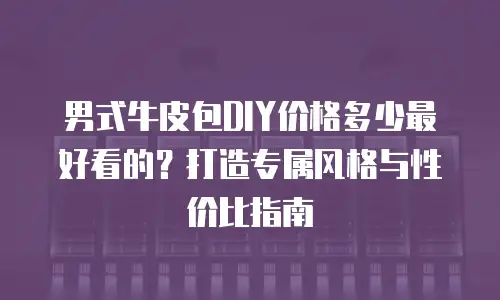 男式牛皮包DIY价格多少最好看的？打造专属风格与性价比指南
