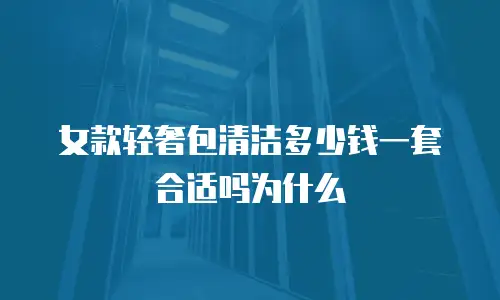 女款轻奢包清洁多少钱一套合适吗为什么