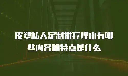 皮塑私人定制推荐理由有哪些内容和特点是什么