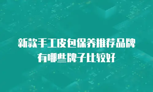新款手工皮包保养推荐品牌有哪些牌子比较好