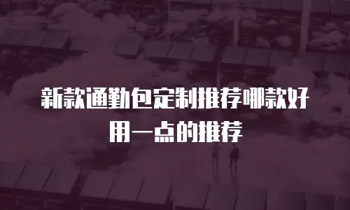 新款通勤包定制推荐哪款好用一点的推荐