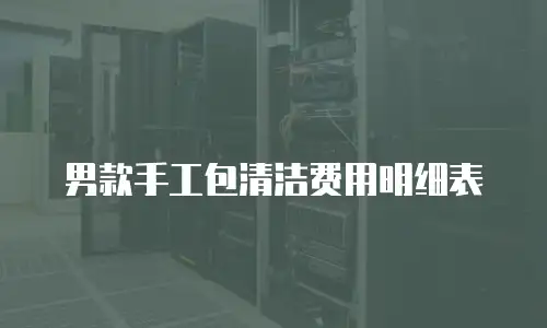 男款手工包清洁费用明细表