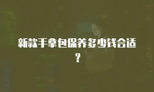 新款手拿包保养多少钱合适？