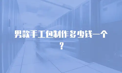 男款手工包制作多少钱一个？
