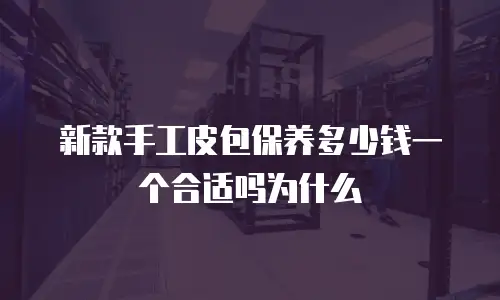 新款手工皮包保养多少钱一个合适吗为什么