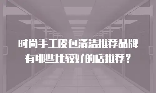 时尚手工皮包清洁推荐品牌有哪些比较好的店推荐？