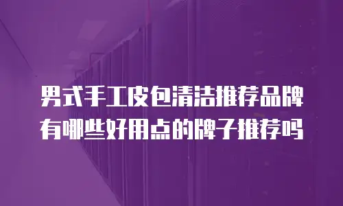 男式手工皮包清洁推荐品牌有哪些好用点的牌子推荐吗