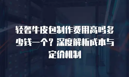 轻奢牛皮包制作费用高吗多少钱一个？深度解析成本与定价机制