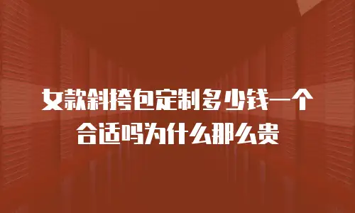 女款斜挎包定制多少钱一个合适吗为什么那么贵