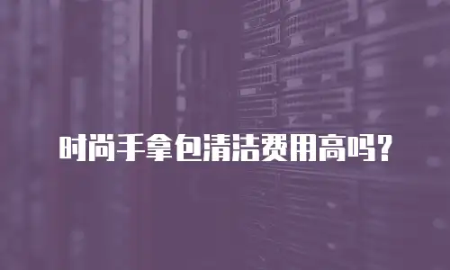 时尚手拿包清洁费用高吗？