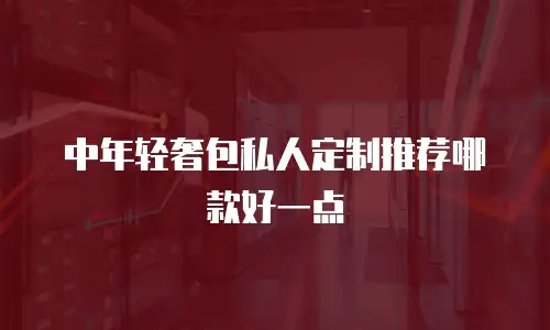 中年轻奢包私人定制推荐哪款好一点