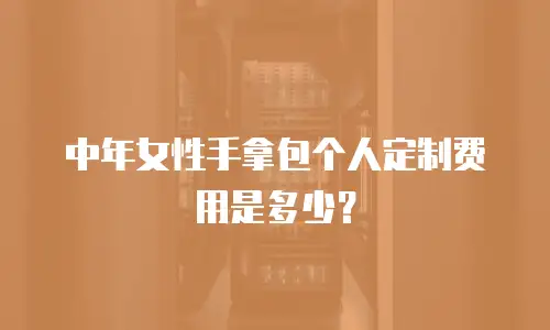 中年女性手拿包个人定制费用是多少？