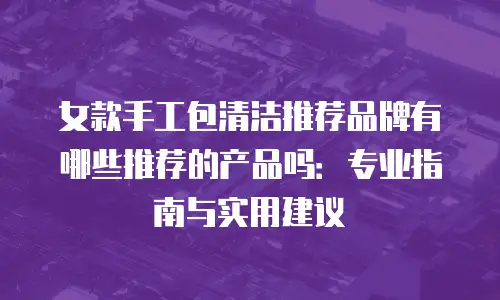 女款手工包清洁推荐品牌有哪些推荐的产品吗：专业指南与实用建议