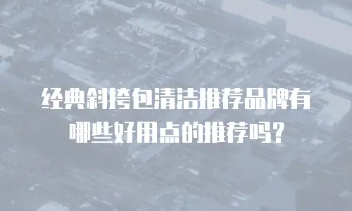 经典斜挎包清洁推荐品牌有哪些好用点的推荐吗？