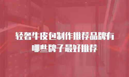轻奢牛皮包制作推荐品牌有哪些牌子最好推荐