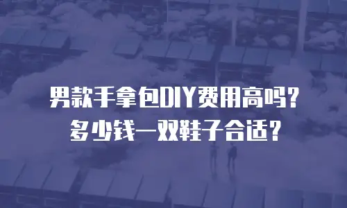 男款手拿包DIY费用高吗？多少钱一双鞋子合适？